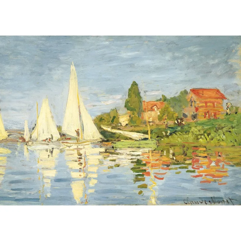 Puzzle en Bois Découpé à la Main - Claude Monet - Régates À Argenteuil