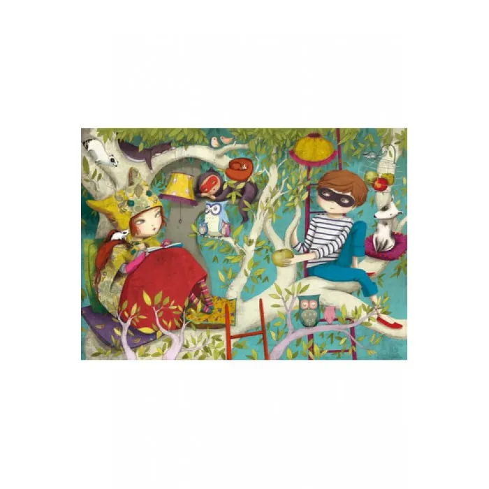 Puzzle en Bois Découpé à la Main - Lebot : La Lecture