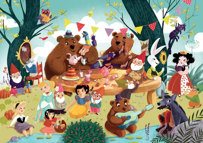 Puzzle en Bois Découpé à la Main - Il Etait Une Fois