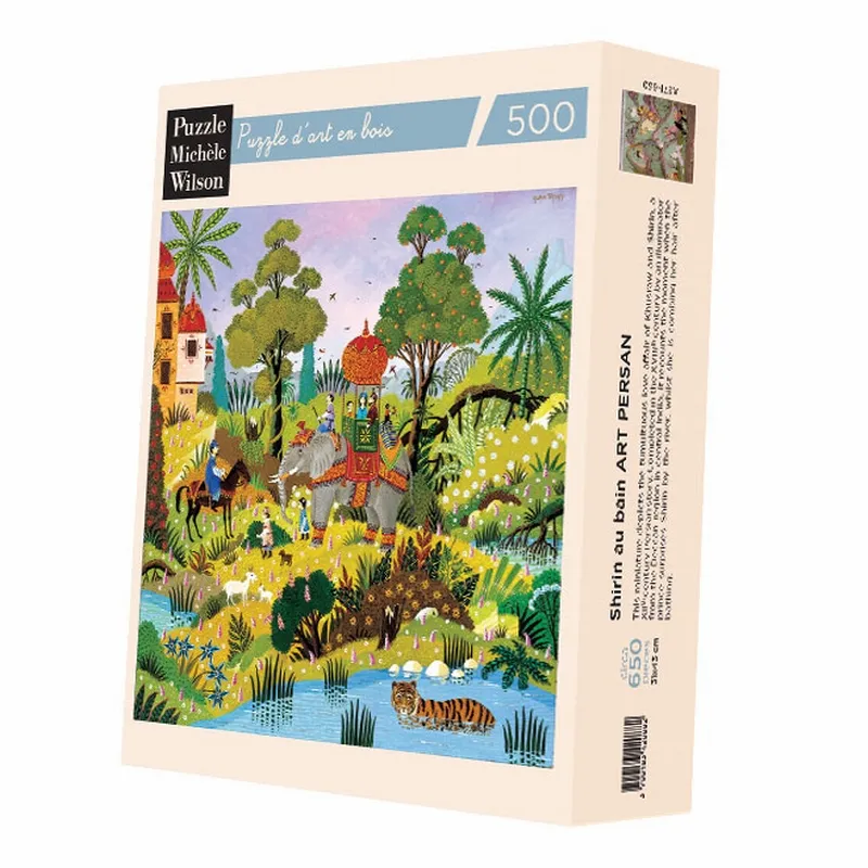Puzzle en Bois Découpé à la Main - Alain Thomas - Paysage Oriental Au Tigre