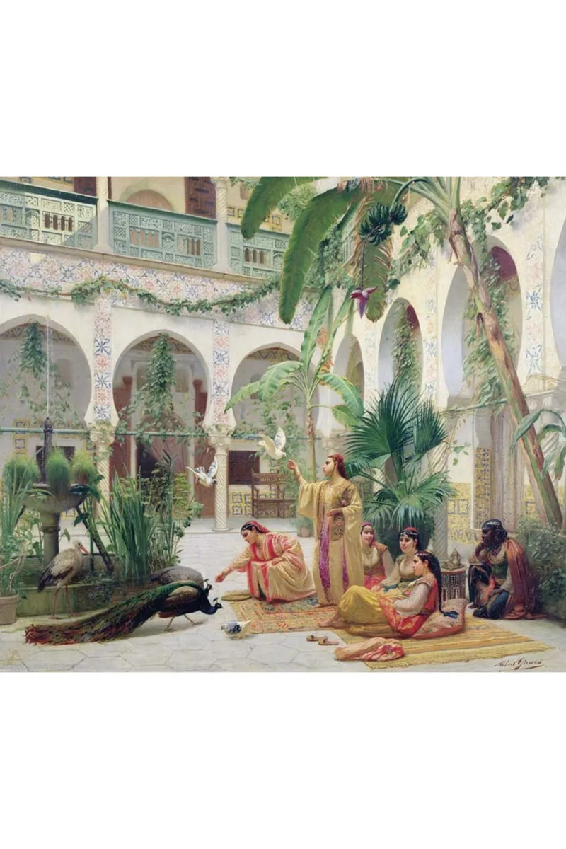 Puzzle en Bois Découpé à la Main - Albert Girard: La Cour Du Harem