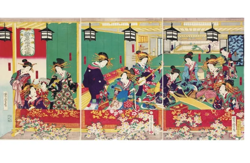 Puzzle en Bois Découpé à la Main - Utagawa - Shin Yoshiwara