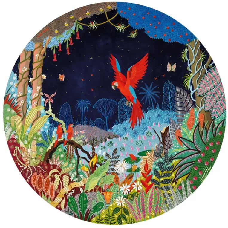 Puzzle en Bois Découpé à la Main - Alain Thomas - Ara Nocturne Et Ses Petits