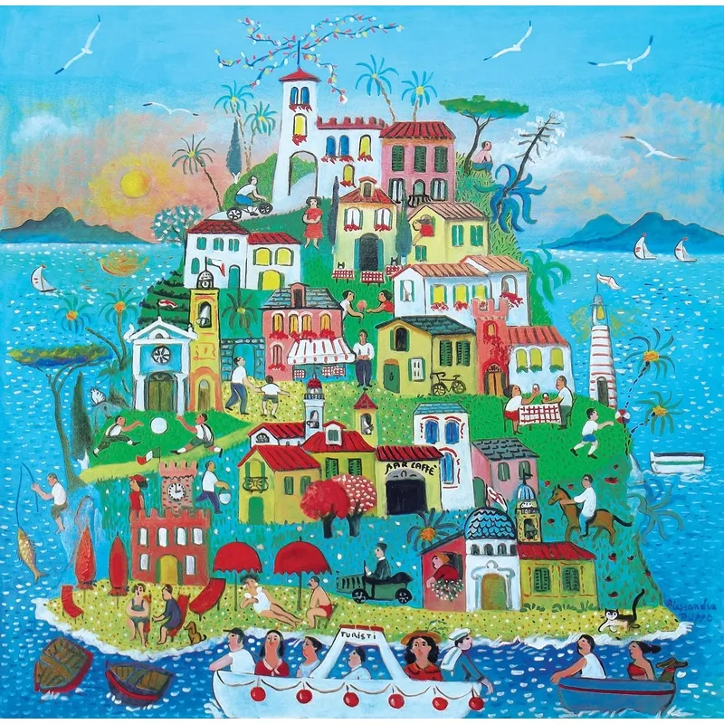 Puzzle en Bois Découpé à la Main - Alessandra Puppo - Île En Fête