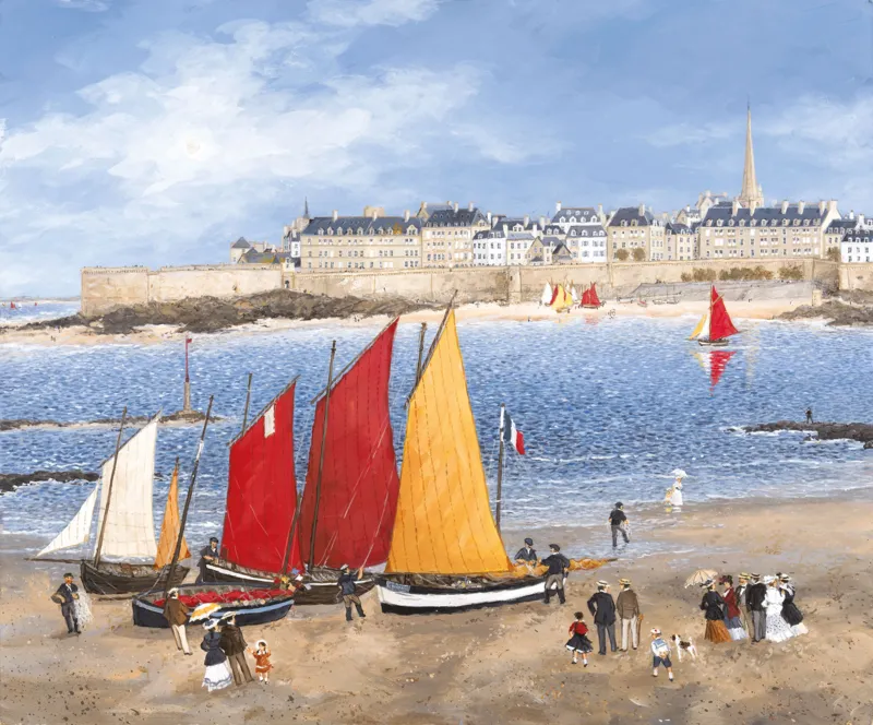 Puzzle en Bois Découpé à la Main - Les Remparts De Saint-Malo