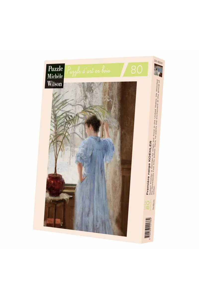 Puzzle en Bois Découpé à la Main - Robert Koehler - Première Neige