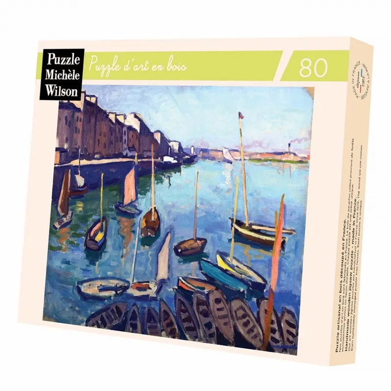 Puzzle en Bois Découpé à la Main - Albert Marquet - Le Port, Le Havre