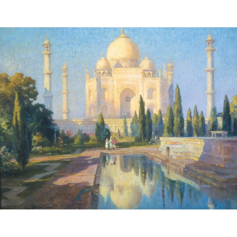 Puzzle en Bois Découpé à la Main - Colin Campbell Cooper - Taj Mahal
