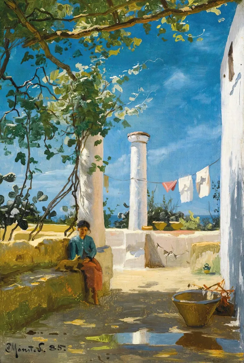 Puzzle en Bois Découpé à la Main - Été À Capri