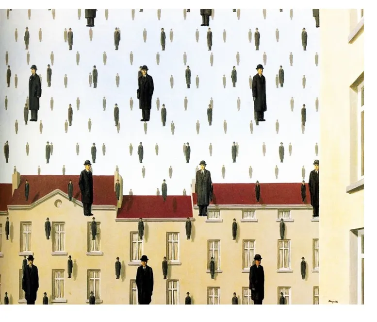 Puzzle en Bois Découpé à la Main - Magritte - Golconde, 1953