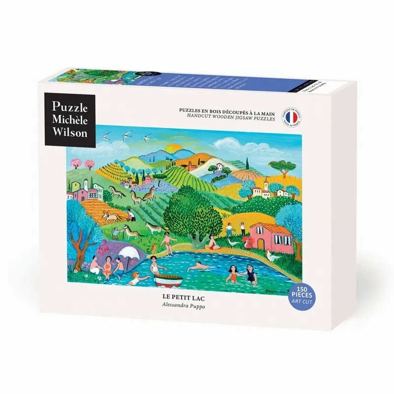 Puzzle en Bois Découpé à la Main - Le Petit Lac