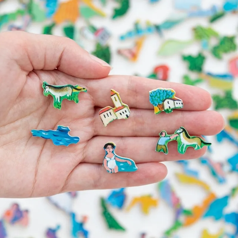 Puzzle en Bois Découpé à la Main - Le Petit Lac