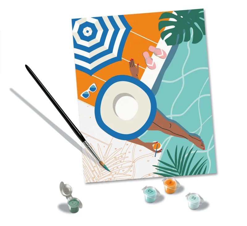 Peinture au Numéro - CréArt - Pool Time