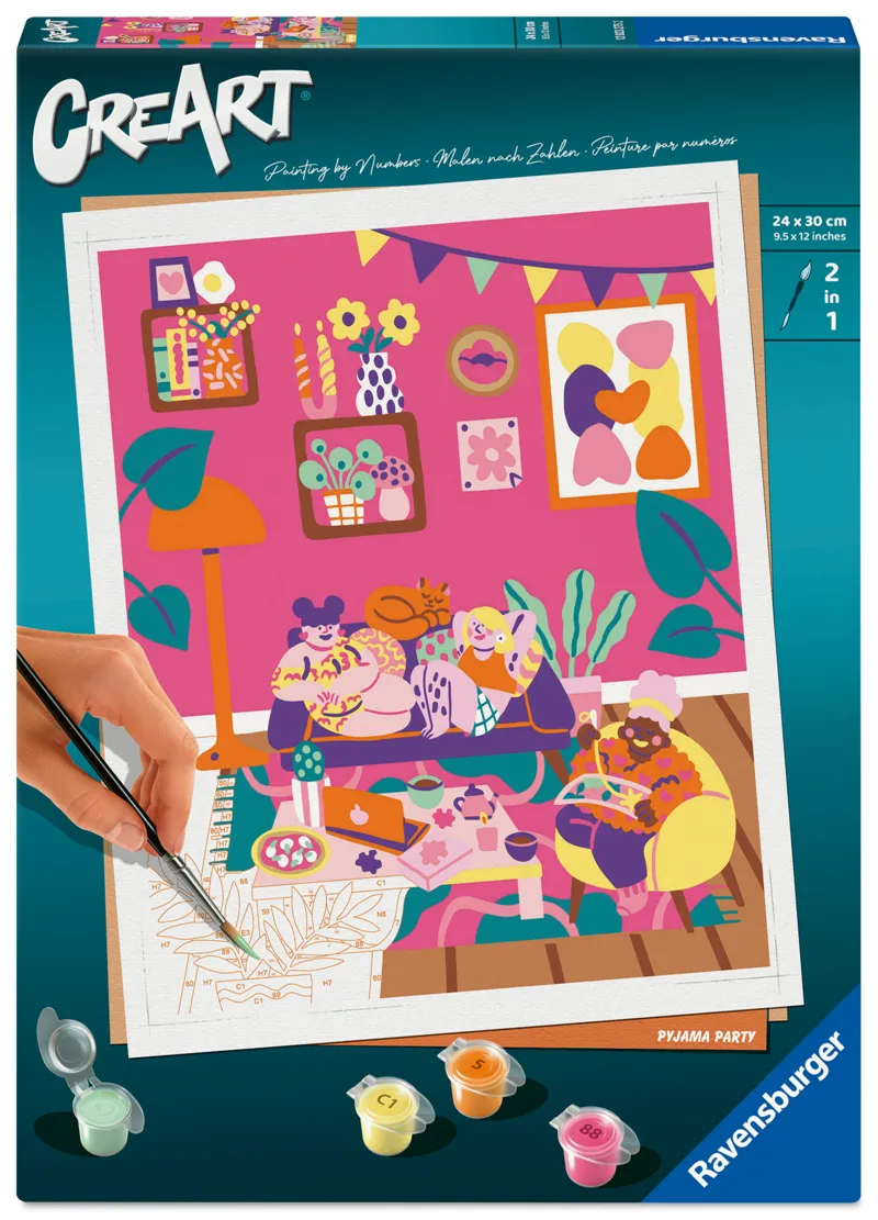 Peinture au Numéro - CréArt - Pyjama Party - Marie Boiseau
