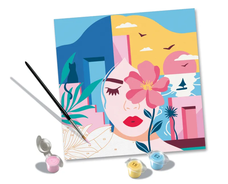 Peinture au Numéro - CréArt - Dreaming Woman - Marion Blanc