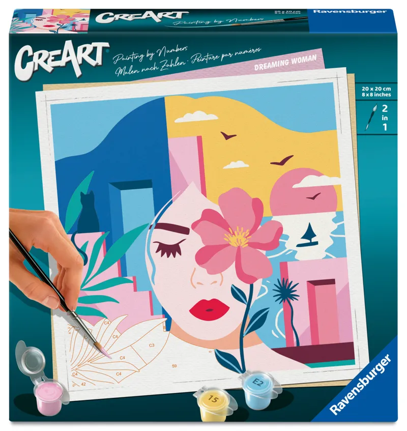 Peinture au Numéro - CréArt - Dreaming Woman - Marion Blanc
