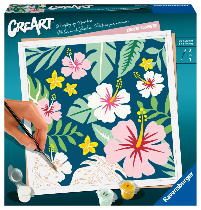 Peinture au Numéro - CréArt - Exotic Flowers