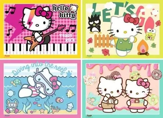 4 Puzzles - Allez, Hello Kitty !