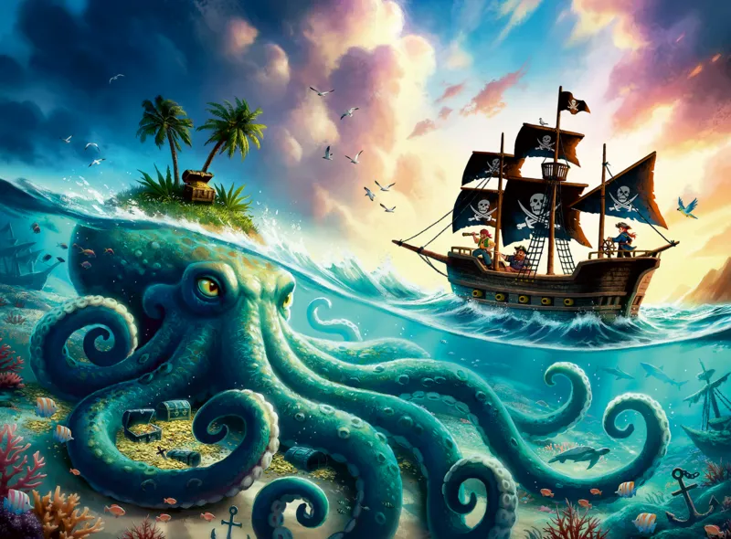 Pièces XXL - Le Trésor du Kraken