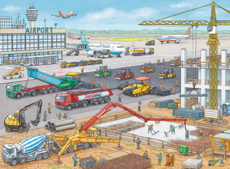 Chantier de Construction à l'Aéroport
