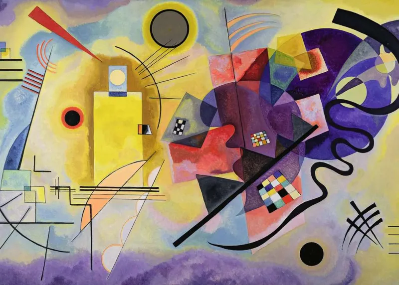 Vassily Kandinsky - Jaune, Rouge, Bleu