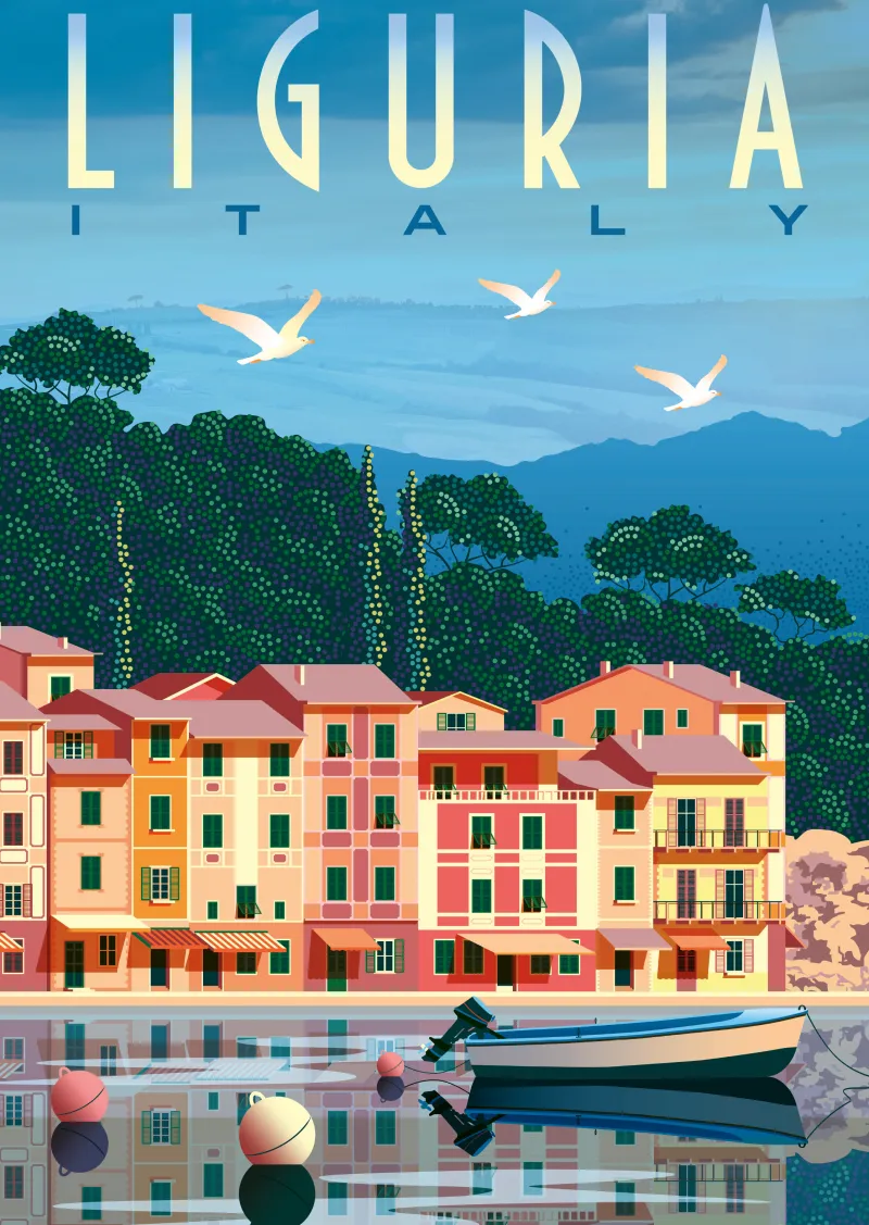 Carte Postale Ligurie