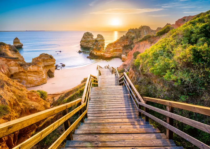 Puzzle Highlights - Chemins de rêve - Escalier vers la plage de Camilo, Algarve
