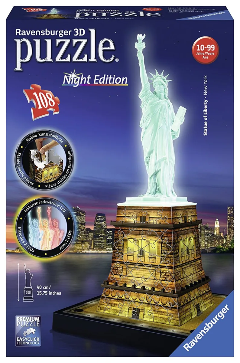 Puzzle 3D - Statue de la Liberté by Night
