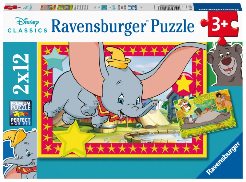 2 Puzzles - Aventure Disney Animaux