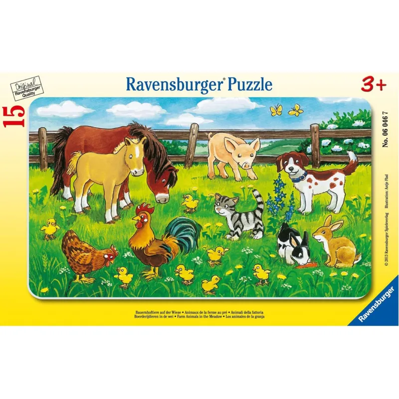 Puzzle cadre - Animaux de la ferme