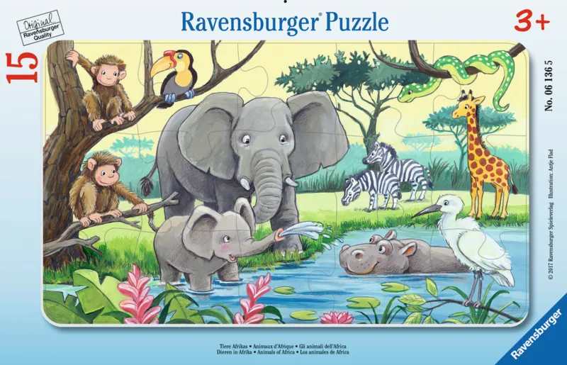 Puzzle Cadre - Animaux d'Afrique