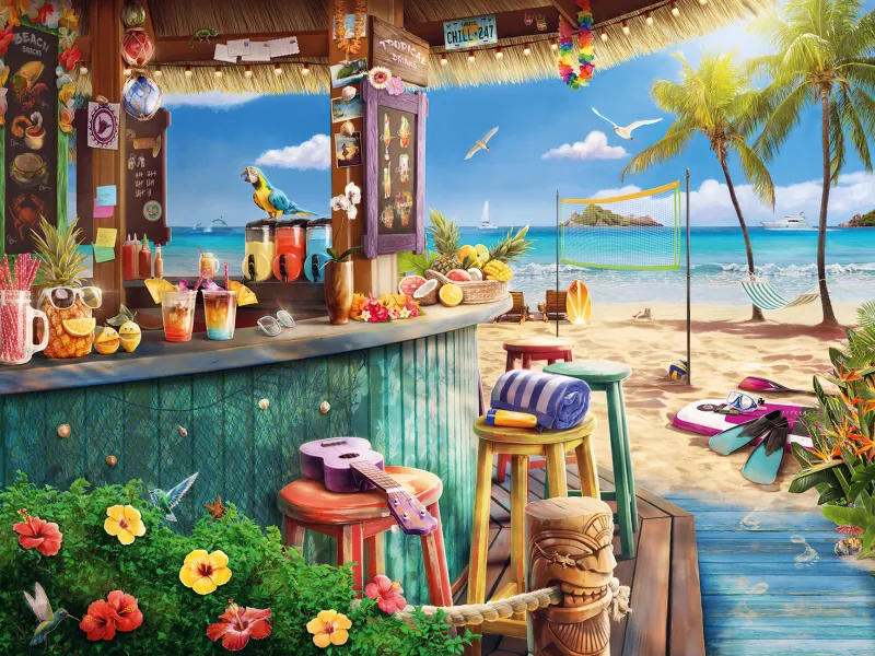 Bar au Bord de la Plage