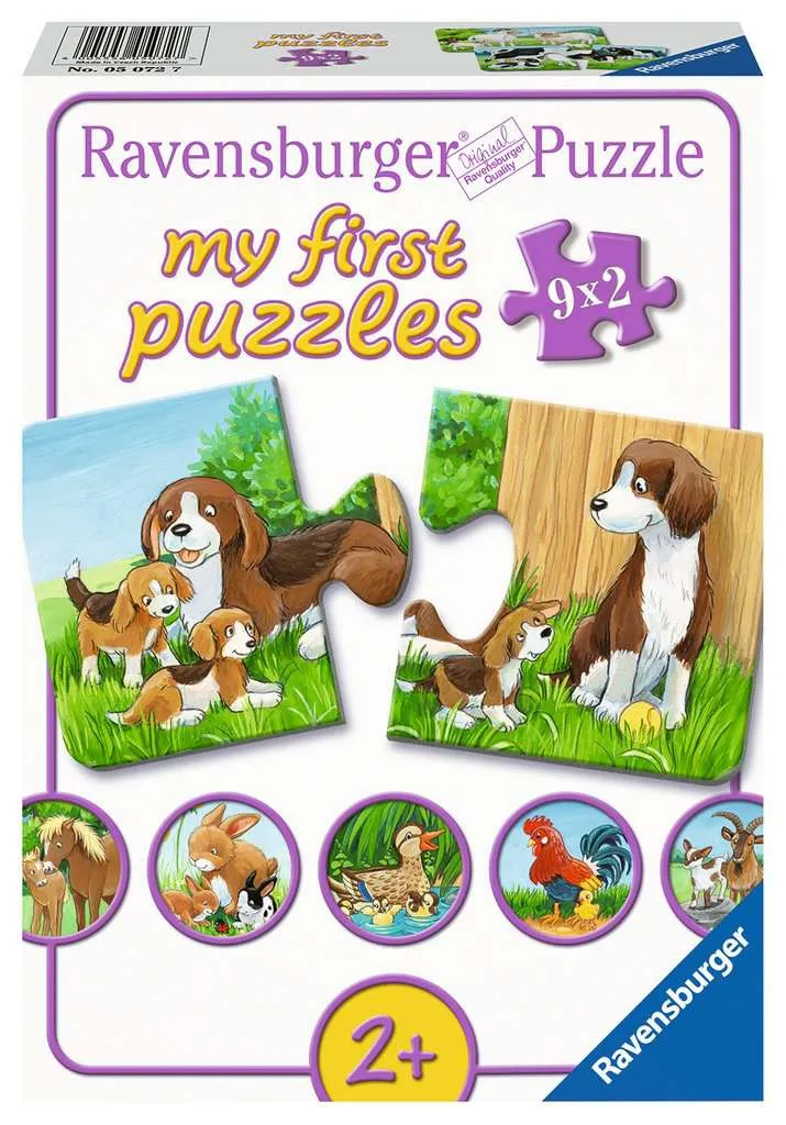 9 Puzzles - Les Animaux de la Ferme