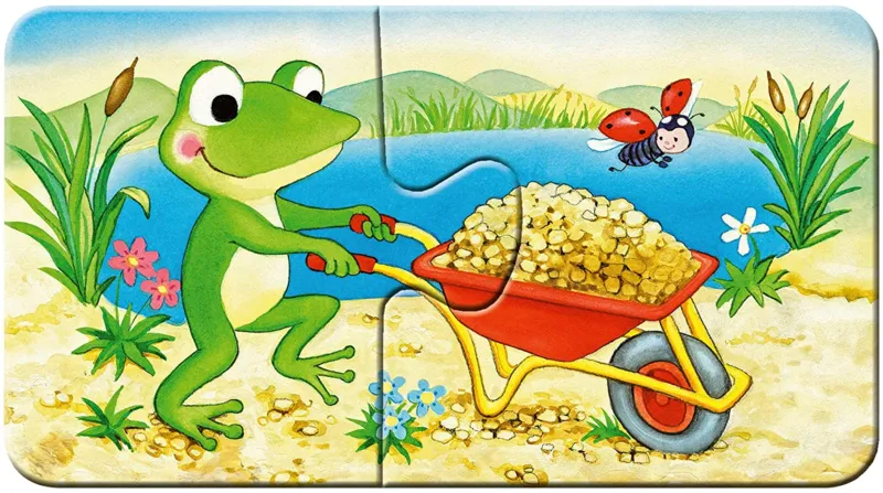 My First Puzzles - Animaux au Chantier (9x2 Pièces)