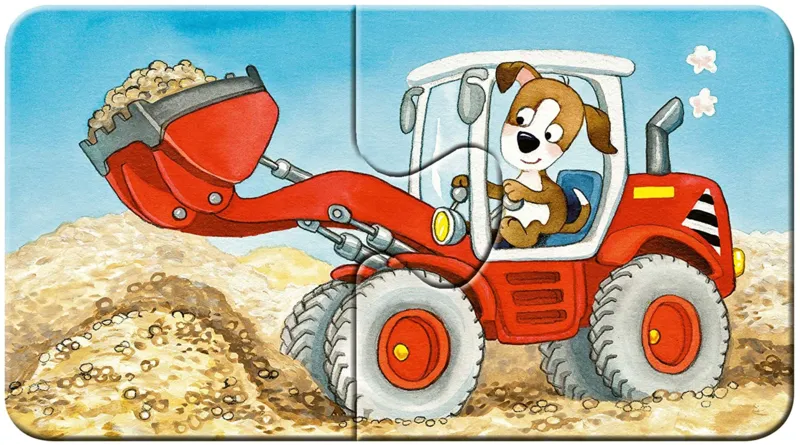 My First Puzzles - Animaux au Chantier (9x2 Pièces)