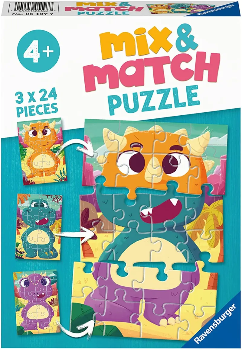 Mix and Match Puzzles - Dinosaures