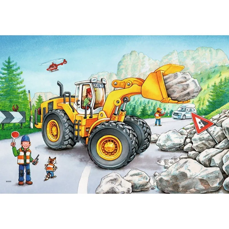 2 Puzzles - Tractopelle et Tracteur Forestier
