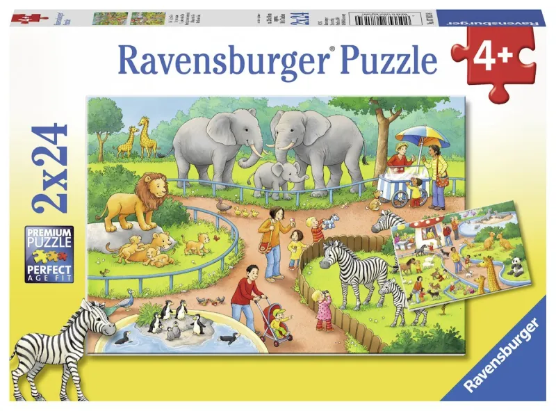 2 Puzzles - Un Jour au Zoo