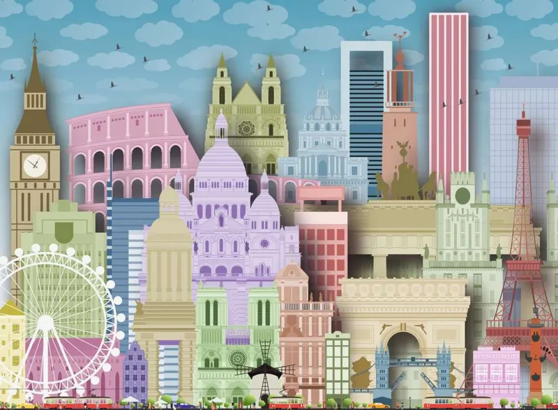 Pièces XXL - Europe colorée