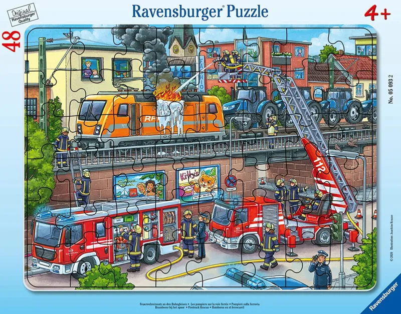 Puzzle Cadre - Firefighters in Action