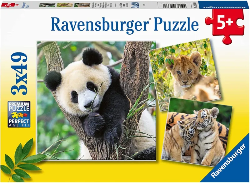 3 Puzzles - Panda, Tigre et Lion