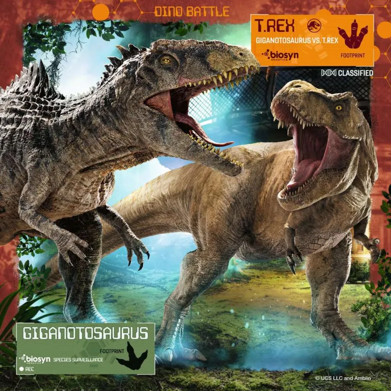 3 Puzzles 49 Pièces - T-Rex Jurassic World 3