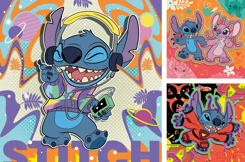3 Puzzles - Play Disney Stitch