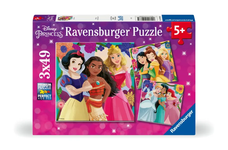 3 Puzzles - Girl Power - Princesses Disney