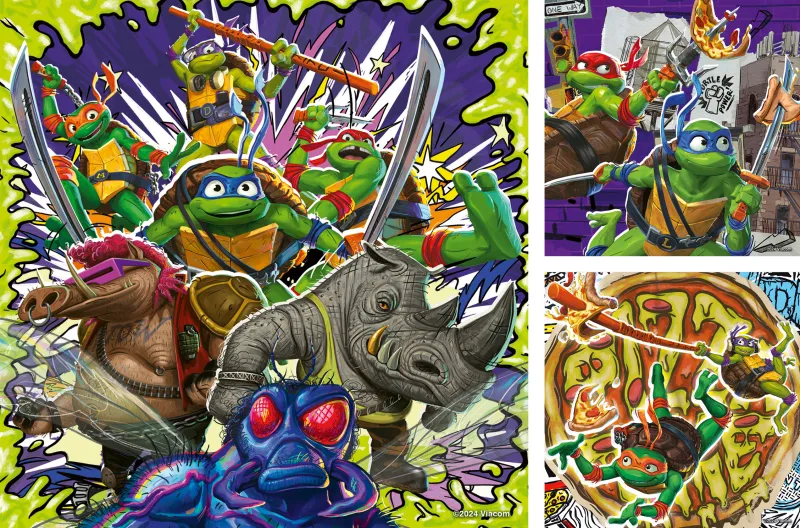 3 Puzzles - Tortues Ninja