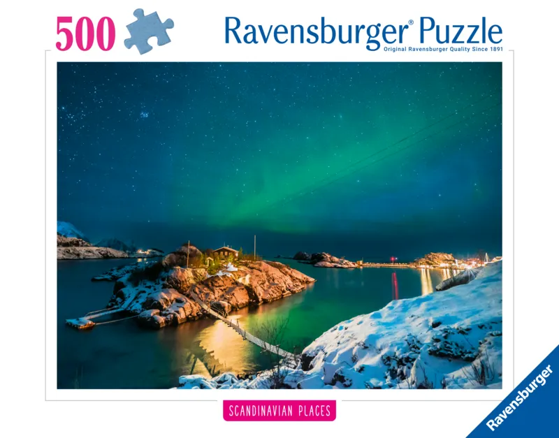 Lumières du Nord, Tromsø, Norvège (Puzzle Highlight, Scandinavian)