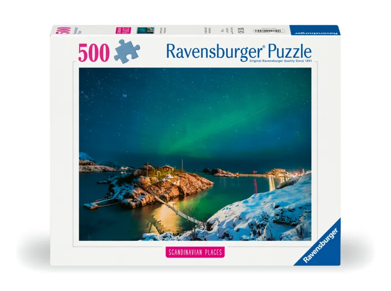 Lumières du Nord, Tromsø, Norvège (Puzzle Highlight, Scandinavian)