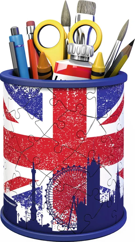 Puzzle 3D - Pot à Crayons - Union Jack