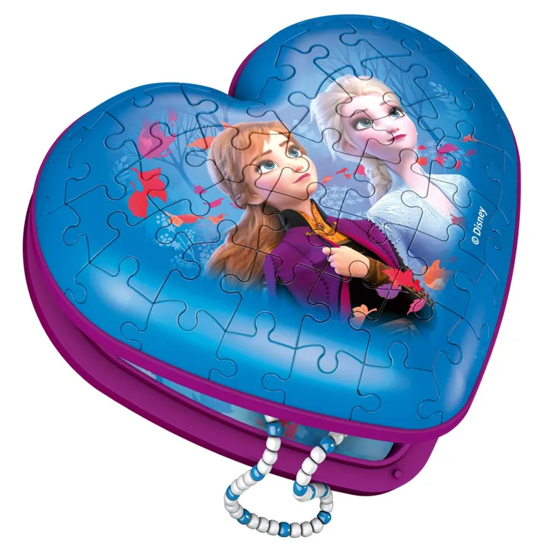 Puzzle 3D - Boite Coeur - La Reine des Neiges 2