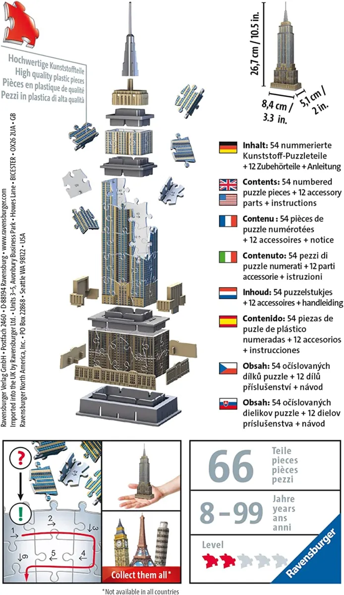 Puzzle 3D - Mini Empire State Building